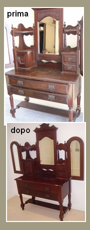 Restauro specchiera